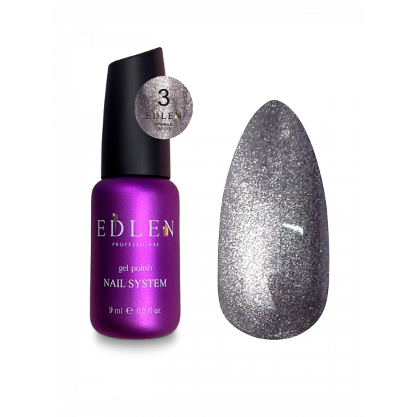 Gel Polish Sparkle cat №3 9 ml EDLEN