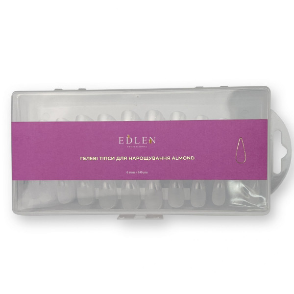 Gel tips for extensions Almond Edlen (almond) 240 pcs