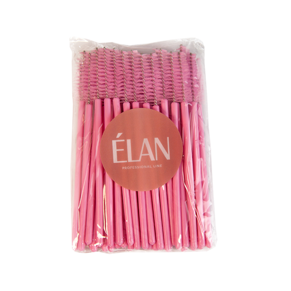 Disposable nylon brush (pink) ELAN, 50 pcs