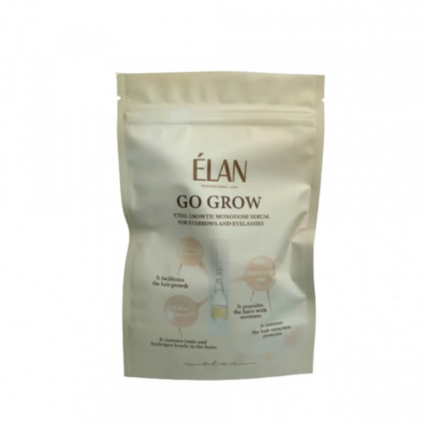 Go Grow - serum for eyebrow and eyelash growth in monodoses ELAN 10 pcs x 1 ml