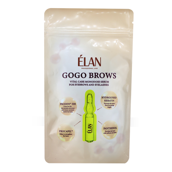 Gogo Brows - eyebrow and eyelash care serum in ampoules ELAN 10 pcs x 1 ml