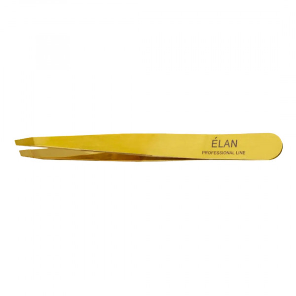 Gold eyebrow tweezers made of stainless steel ELAN