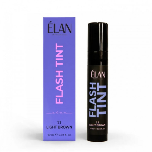 Occlusive eyebrow and eyelash coloring system Flash Tint 11 (light brown) ELAN, 10 ml