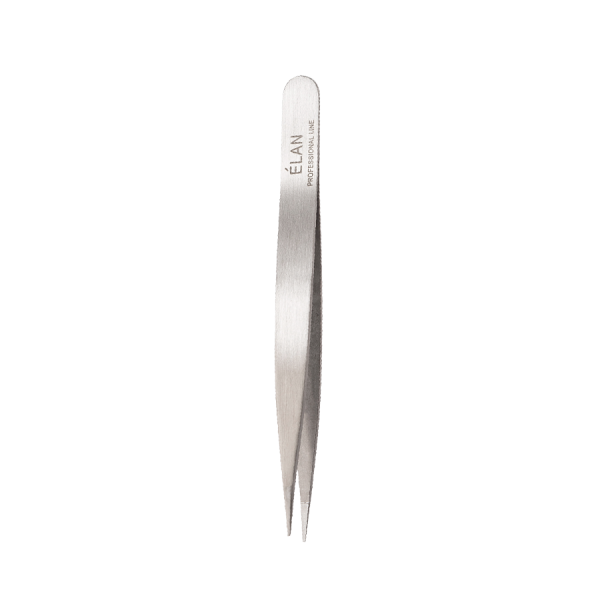 Pointed stainless steel eyebrow tweezers ELAN