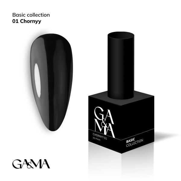 GA&MA Basic collection Gel Polish No. 001, 15 ml