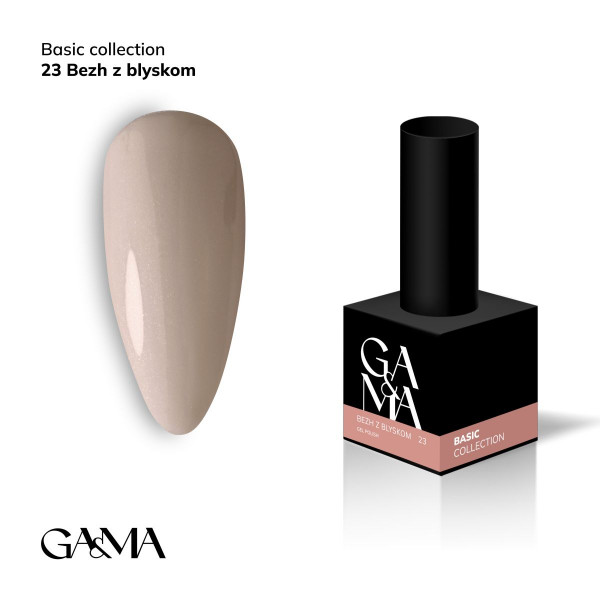 GA&MA Basic collection Gel Polish No. 023, 10 мл