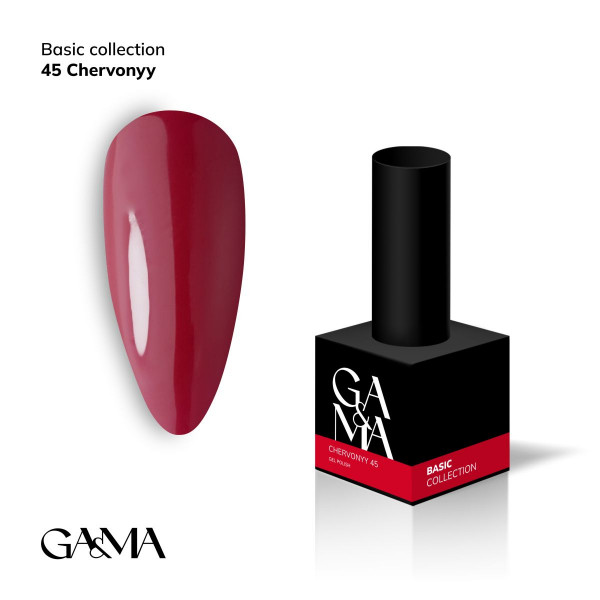 GA&MA Basic collection Gel Polish No. 045, 10 ml