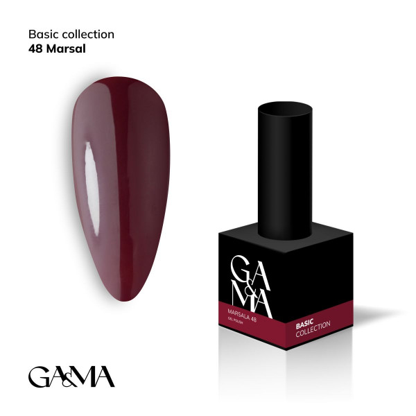 GA&MA Basic collection Gel Polish No. 048, 10 мл