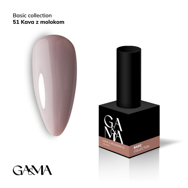 GA&MA Basic collection Gel Polish No. 051, 10 ml