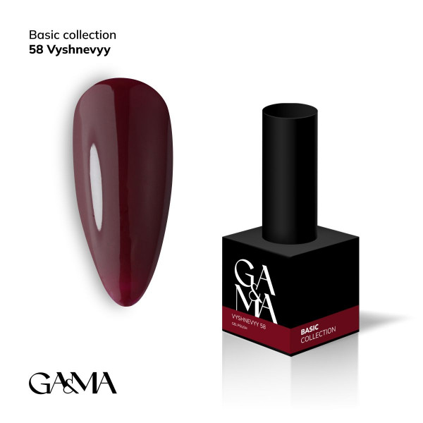 GA&MA Basic collection Gel Polish No. 058, 10 мл