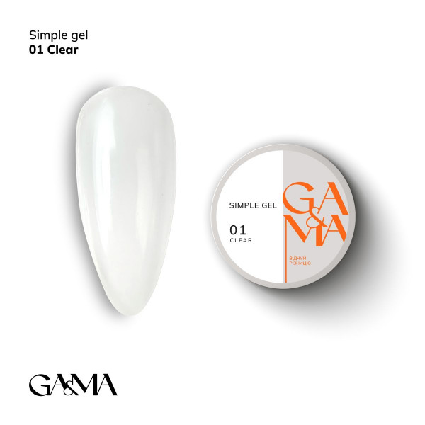 GA&MA Simple Gel No. 001 Clear 30 ml