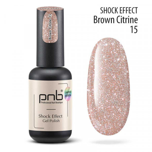 Gel polish Shock Effect №15 Brown Citrine  8 ml. PNB