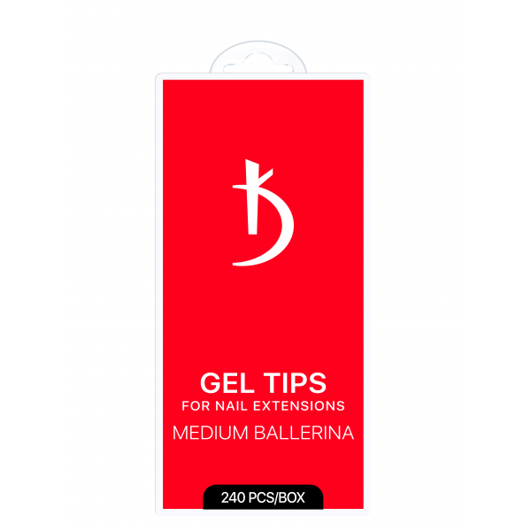 Gel Tips for Extensions Medium Ballerina (240 pcs/box) Kodi Professional