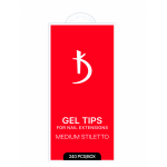 Gel Tips for Extensions Medium Stiletto (240 pcs/box) Kodi Professional