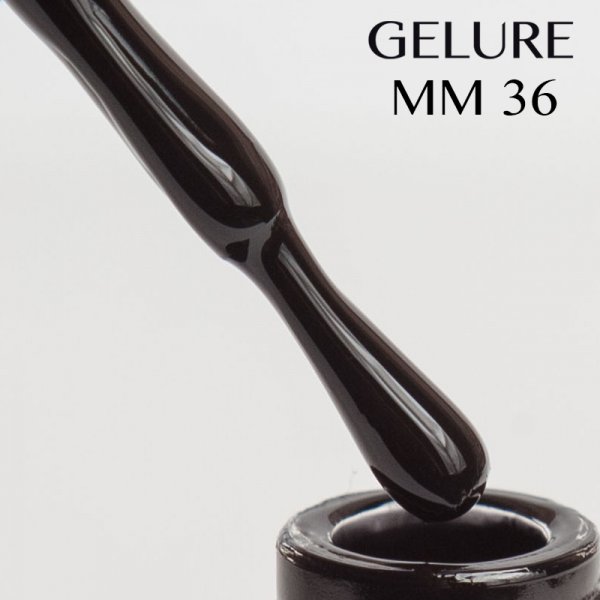 Гель-лак 15 ml. Gelure MM 36 (classic BLACK)