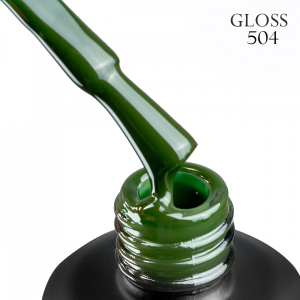 Гель-лак GLOSS 11 ml. №504 (насыщенный зеленый)