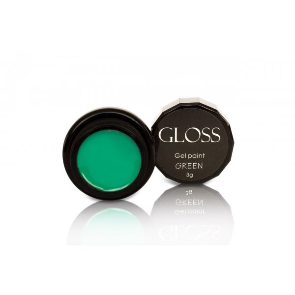 Gel paint Green 3 g. Gloss