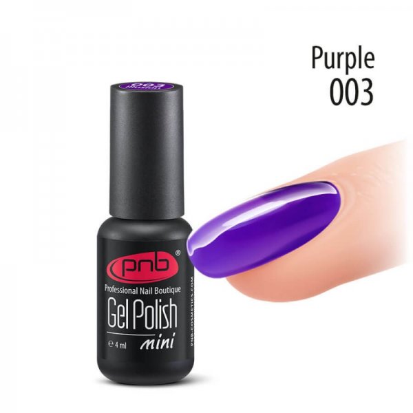 Gel Polish №003  Purple (Illusion) 4 ml. PNB