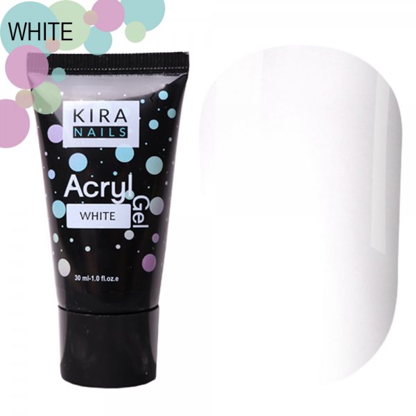 Acryl Gel White 30 ml. Kira Nails