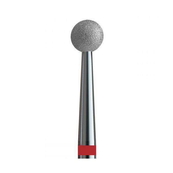 Buffing head, red, ball 2.5 mm (№1 V104.001.514.025) Kodi Professional