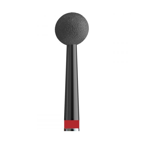 Buffing head, red, ball 4.0 mm, carbon spraying (№18 V104.001.514.040_D) Kodi Professional