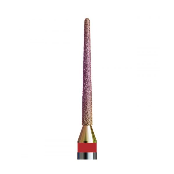 Buffing head, red, pointed 1.0 mm, chameleon spraying (№119 V104.199.514.010_K) Kodi Professional