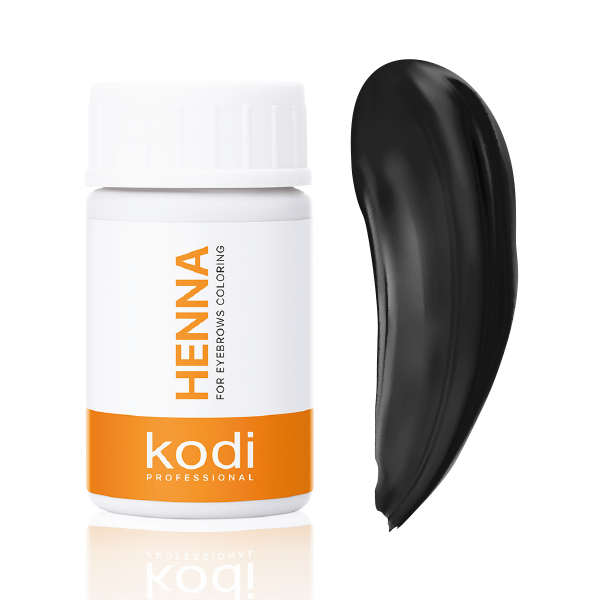 Хна для окрашивания бровей черная, 5 g. Kodi Professional