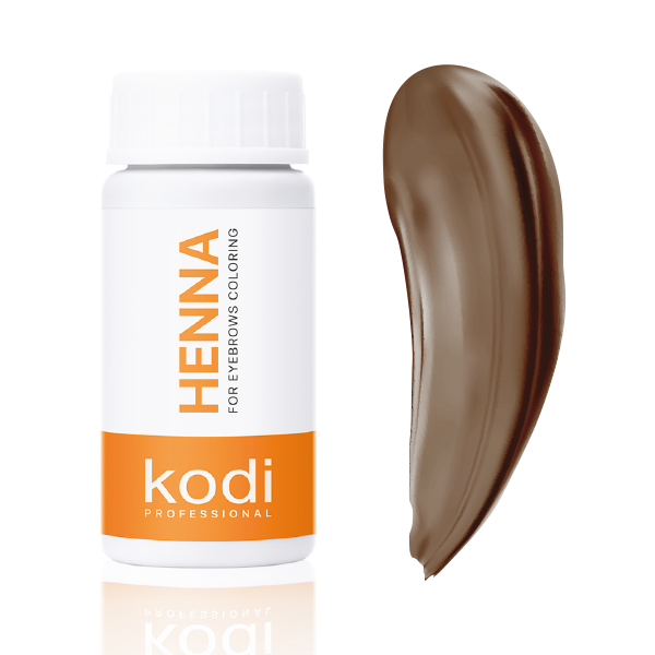 Хна для окрашивания бровей натурально-коричневая, 10 g. Kodi Professional