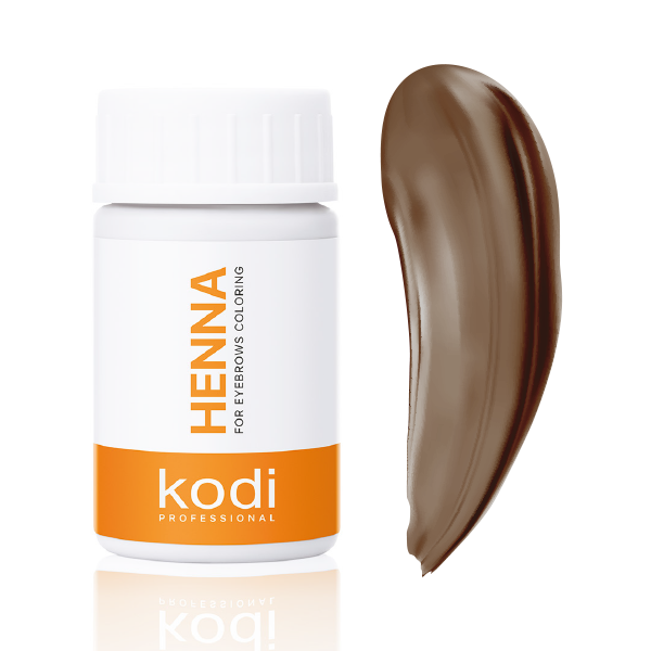 Хна для окрашивания бровей натурально-коричневая, 5 g. Kodi Professional