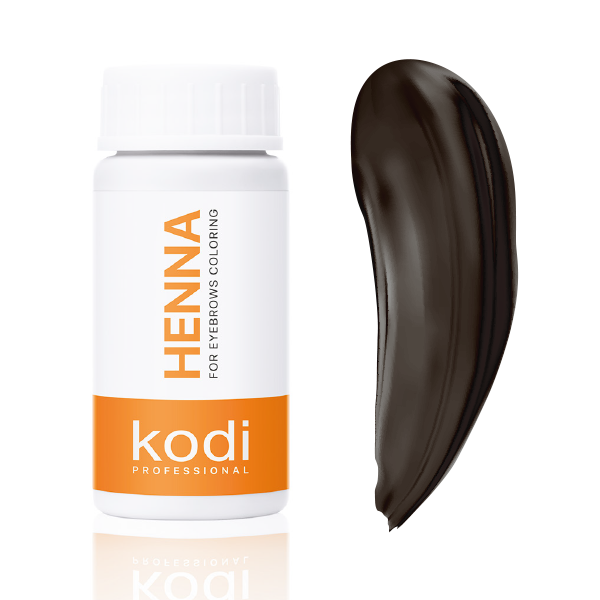 Хна для окрашивания бровей темно-коричневая, 10 g. Kodi Professional
