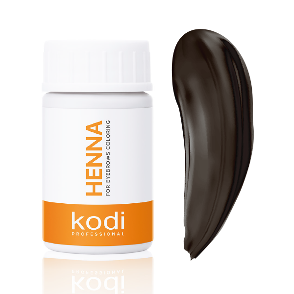 Хна для окрашивания бровей темно-коричневая, 5 g. Kodi Professional