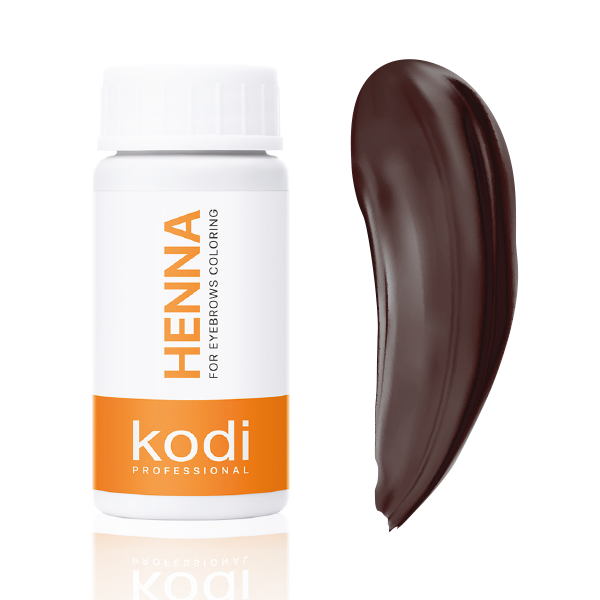 Henna for eyebrow coloring dark chocolate 10 g. Kodi Professional