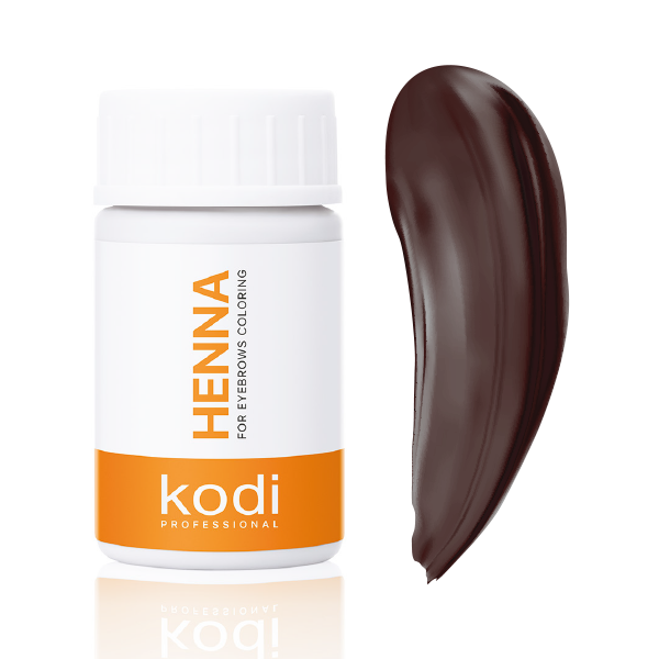 Хна для окрашивания бровей цвет темный шоколад, 5 g. Kodi Professional