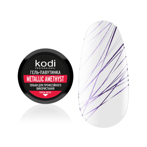 Spider Gel for Nails (color: metallic amethyst) 4 ml. Kodi Professional