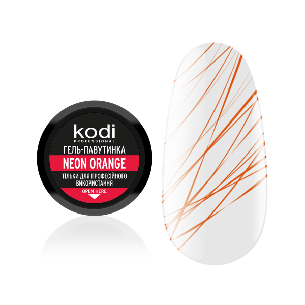 Spider Gel for Nails (color: neon orange) 4 ml. Kodi Professional