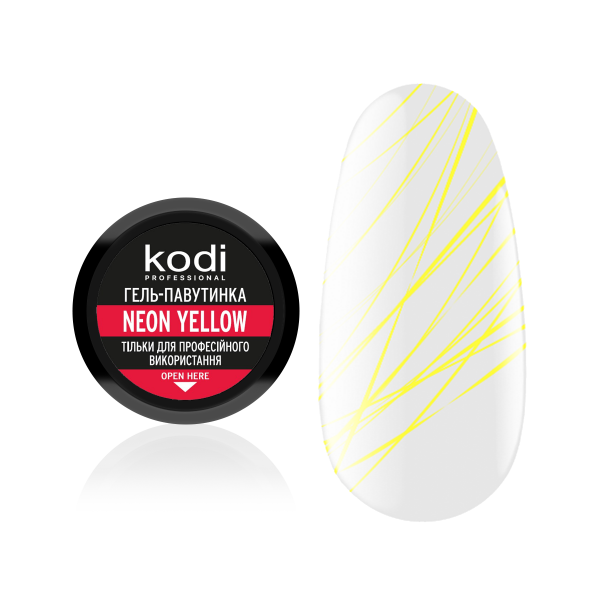 Spider Gel for Nails (color: neon yellow) 4 ml. Kodi Professional