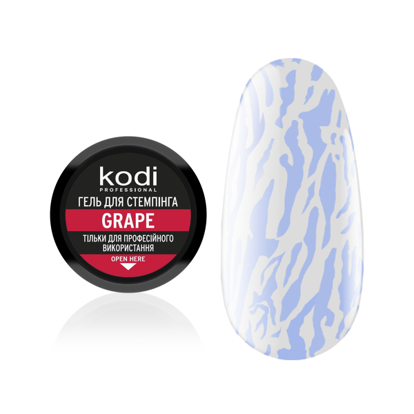 Стемпинг гель, цвет: grape Kodi Professional, объем 4 мл