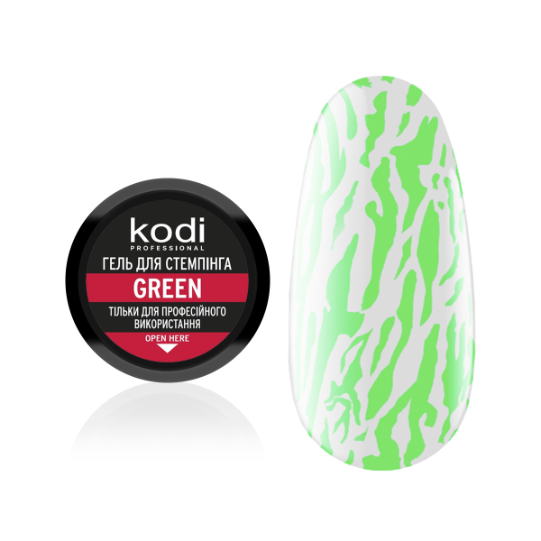 Stamping gel color: green Kodi Professional 4 ml