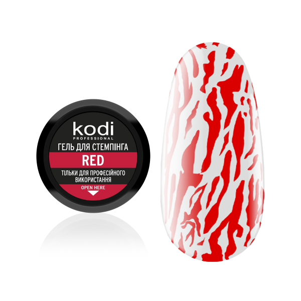 Stamping gel color: red Kodi Professional 4 ml