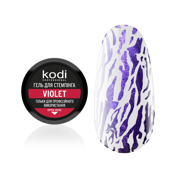 Stamping gel color: violet Kodi Professional 4 ml