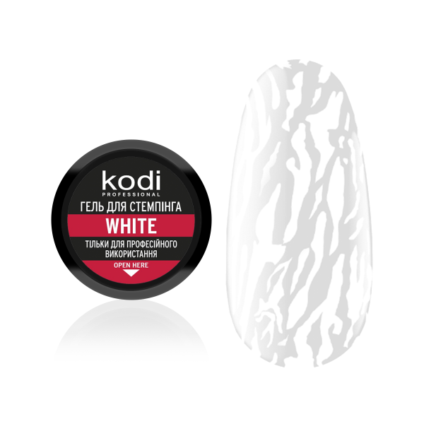 Stamping gel color: white Kodi Professional 4 ml