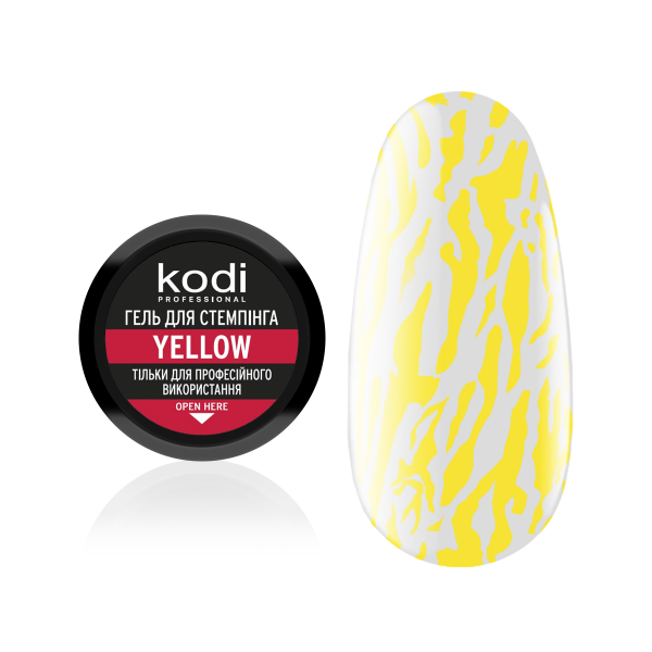 Stamping gel color: yellow Kodi Professional 4 ml