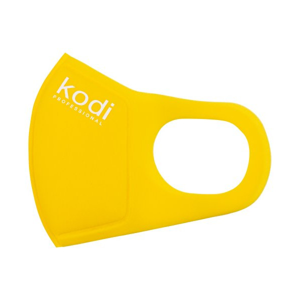 Two-layer neoprene mask without valve, yellow Kodi Professional