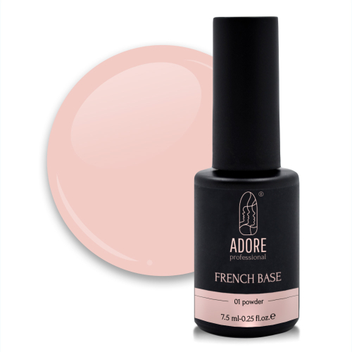 French Base 8 ml №01 "powder" ADORE