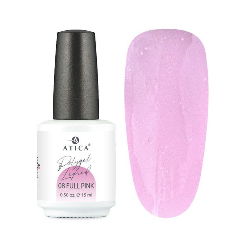 Polygel Liquid 08 Full Pink 15 ml ATICA