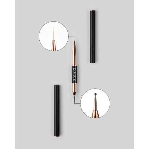 DARK Brush double-sided (liner 13 mm + dots 2 mm)