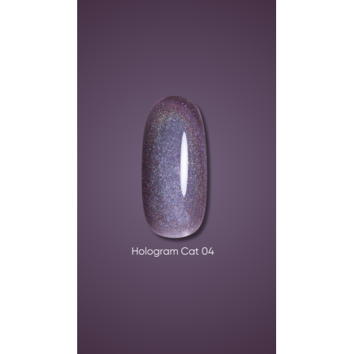 Dark Gel Polish Hologram cat 04, 6 ml