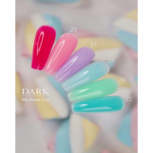 DARK Medium Gel No. 25 (renewed color), 15 ml (without brush)