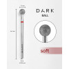 Diamond nail drill bit, ball, red, 5 mm, DARK