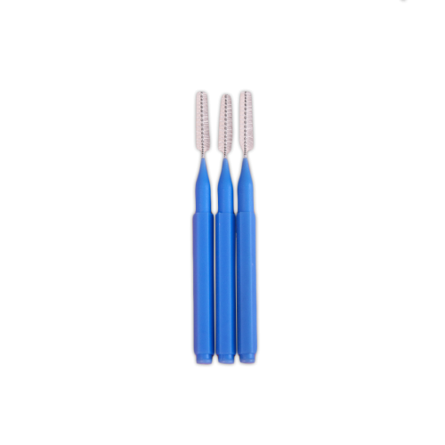 Baby Brush for eyelashes and eyebrows (blue) ELAN, 10 pcs